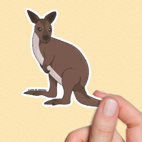 WALLABY STICKER IN HAND