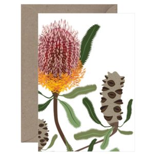 Flora Firewood Banksia Card